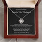 To My Stunning Smokin' Hot Soulmate | Love Knot Necklace (Black Card)