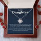 Daughter, I Carry You with Me Always | Love Knot Necklace