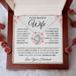 Wife I Can't Live Without You | Love Knot Necklace White Card