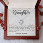 I Love you to Pieces Daughter | Love Knot Necklace