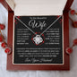 Wife I Can't Live Without You | Love Knot Necklace