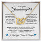 To My Lovely Granddaughter | Interlocking Hearts Necklace