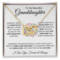 Beautiful Granddaughter | Interlocking Hearts Necklace