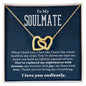 When I Hold You Soulmate | Interlocking Hearts Necklace
