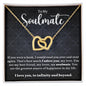 I Adore You Soulmate | Interlocking Hearts Necklace