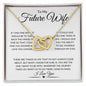 Future Wife | Turn Back Time Interlocking Hearts White Card
