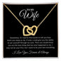 To My Wife, My Last Everything | Interlocking Hearts Necklace