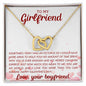 No Amount of Time Girlfriend | Interlocking Hearts Necklace
