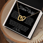 Future Wife | Turn Back Time Interlocking Hearts Black Card