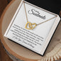I Love You Forever and Always | Interlocking Hearts Necklace White Card
