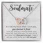 You Started it First | Soulmate Interlocking Hearts Necklace