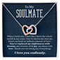 When I Hold You Soulmate | Interlocking Hearts Necklace