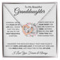 Beautiful Granddaughter | Interlocking Hearts Necklace