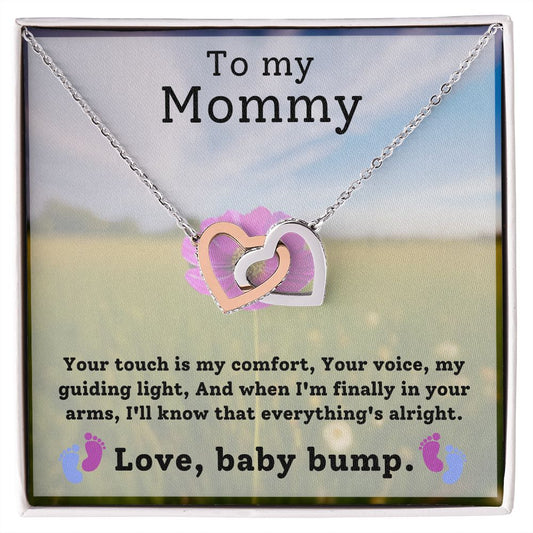 To My Mommy Everything's Alright | Interlocking Hearts Necklace