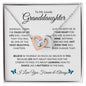 To My Lovely Granddaughter | Interlocking Hearts Necklace