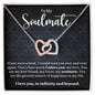 I Adore You Soulmate | Interlocking Hearts Necklace