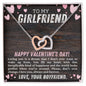 Loving You is a Dream Girlfriend | Interlocking Hearts Necklace