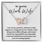 My Amazing Work Wife | Interlocking Hearts Necklace