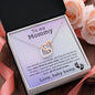 To My Mommy Love, baby Bump | Interlocking Hearts Necklace