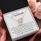 I Love You Forever and Always | Interlocking Hearts Necklace White Card