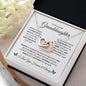To My Lovely Granddaughter | Interlocking Hearts Necklace