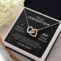 I Will Always Be There | Interlocking Hearts Necklace Black Card