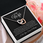 To My Wife, My Last Everything | Interlocking Hearts Necklace