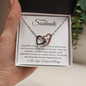 I Love You Forever and Always | Interlocking Hearts Necklace White Card