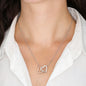 Right Beside You | Daughter Interlocking Hearts Necklace Love Dad