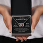 I Will Always Be There | Interlocking Hearts Necklace Black Card
