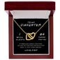 I Will Always Be There | Interlocking Hearts Necklace Black Card