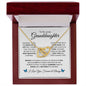 To My Lovely Granddaughter | Interlocking Hearts Necklace