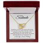 I Love You Forever and Always | Interlocking Hearts Necklace White Card