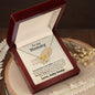 To My Mommy Your Heartbeat | Interlocking Hearts Necklace