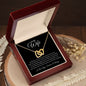 To My Wife, My Last Everything | Interlocking Hearts Necklace