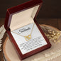 I Love You Forever and Always | Interlocking Hearts Necklace White Card