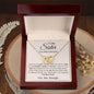 To My Sister You Are Enough | Interlocking Hearts Necklace