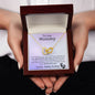 To My Mommy Love, baby Bump | Interlocking Hearts Necklace