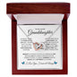 To My Lovely Granddaughter | Interlocking Hearts Necklace