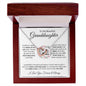 Beautiful Granddaughter | Interlocking Hearts Necklace