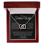 Future Wife | Turn Back Time Interlocking Hearts Black Card