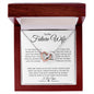 Future Wife | Turn Back Time Interlocking Hearts White Card