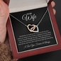 To My Wife, My Last Everything | Interlocking Hearts Necklace