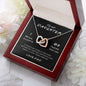 I Will Always Be There | Interlocking Hearts Necklace Black Card