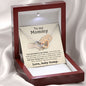 To My Mommy Your Heartbeat | Interlocking Hearts Necklace
