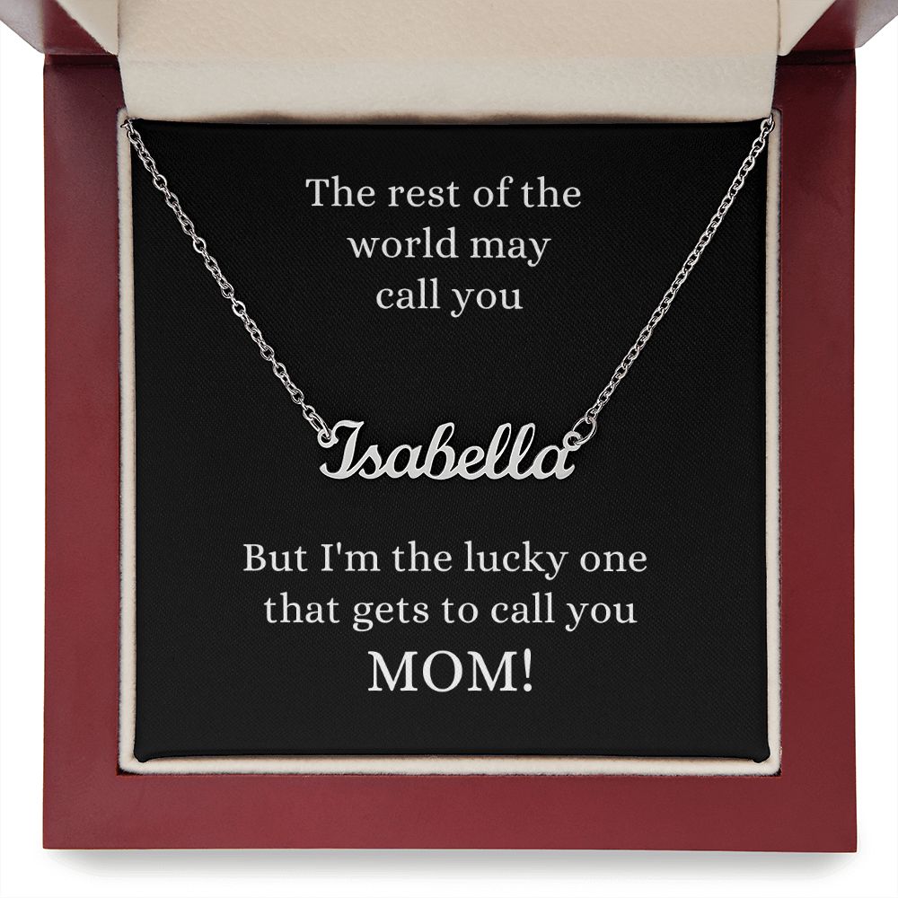 I'm the Lucky One | Custom Name Necklace