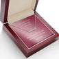 Mom I'm the Lucky One | Custom Name Necklace Maroon Card