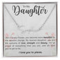 Daughter I Love You to Pieces | Signature Name Necklace