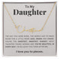 Sweet, Smart and Kind Daughter | Signature Name Necklace