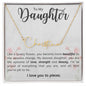 Daughter I Love You to Pieces | Signature Name Necklace